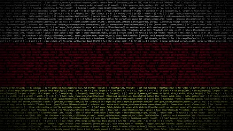 Binary code on flag Stock Footage 293698841