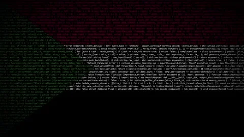 Binary code on flag Stock Footage 293698858