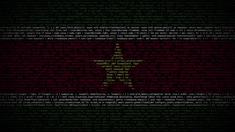 Binary code on flag Stock Footage 293698862