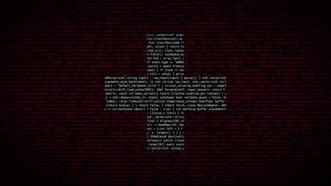 Binary code on flag Stock Footage 293698872