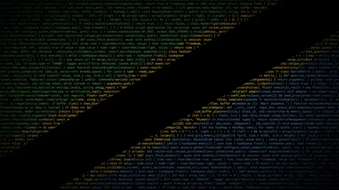 Binary code on flag Video stock 293698888