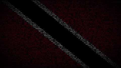 Binary code on flag Stock Footage 293698922