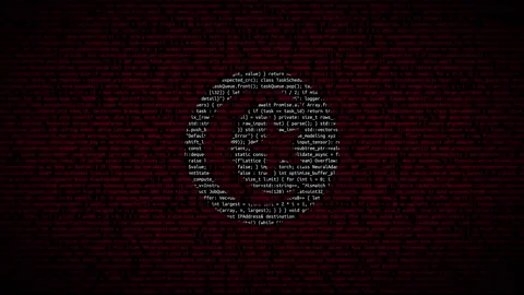 Binary code on flag Stock Footage 293698928