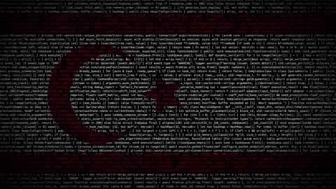 Binary code on flag Stock Footage 293698942