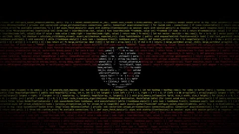 Binary code on flag Stock Footage 293698965