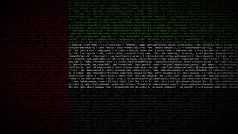 Binary code on flag Stock Footage 293698972
