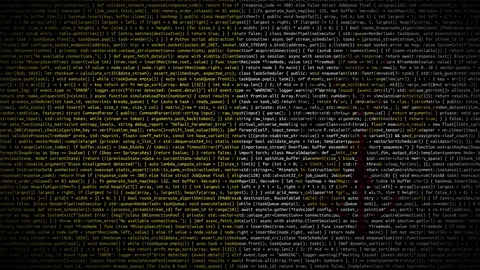 Binary code on flag Stock Footage 293699003