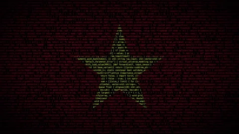 Binary code on flag Stock Footage 293699012