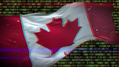 Binary code on flag Stock Footage 293701721
