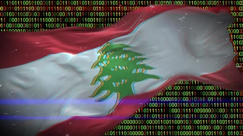 Binary code on flag Stock Footage 293702162