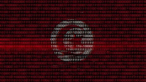 Binary code on flag Stock Footage 293703804
