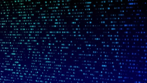 Binary Code Flow Digital Data Stream Stock Footage 314191408
