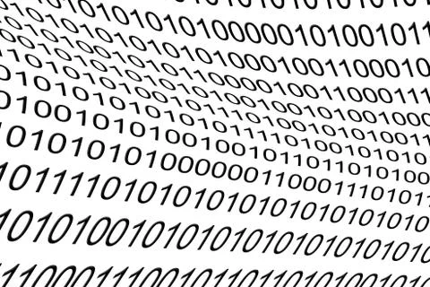 Binary code as futuristic background Stock Photos