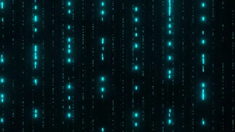 Binary Code – Futuristic Digital Data Flow Background Video stock 316788649
