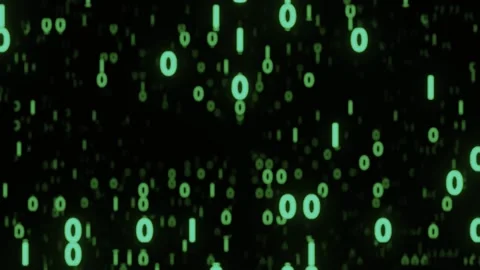Binary Code – Futuristic Digital Data Flow Background Video stock 316788704