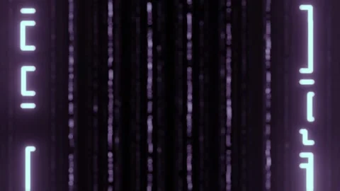 Binary Code – Futuristic Digital Data Flow Background Video stock 316788706
