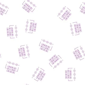 Binary code genetic information glyph seamless pattern Stock Illustration