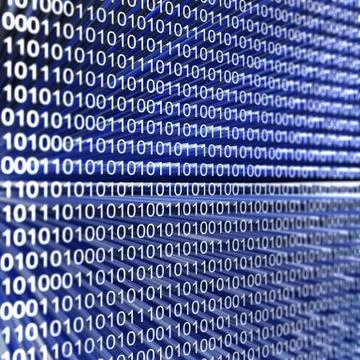 Binary code graphic background Stock Illustration