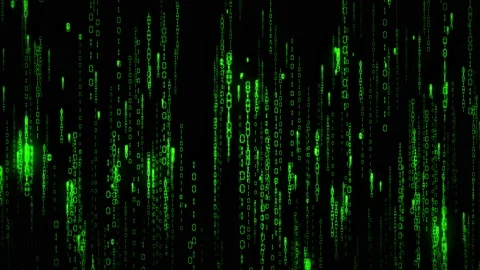 Binary code green background with digits moving on screen animation. Stock Footage 188640962