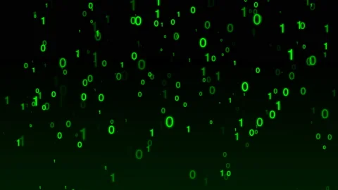 Binary code green color Stock-Footage 96291272