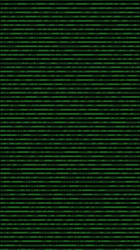 Binary code green digits move at black animation Stock Footage 233009451