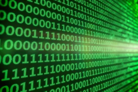 Binary Code - Green イラスト素材