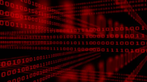 Binary code grid on dark background Stock Footage 44599537