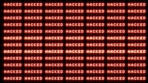 Binary Code / Hacked. 4K, 30fps Stock Footage 120071113