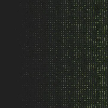 Binary code halftone background. Zero and one abstract symbols. Coding prog.. Stock Illustration