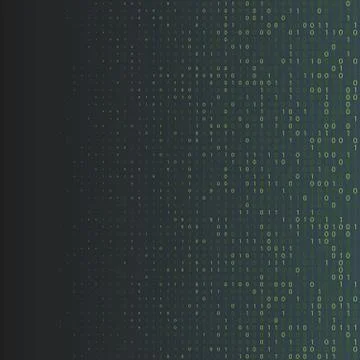 Binary code halftone background. Zero and one abstract symbols. Coding prog.. Stock Illustration