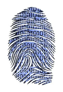 Binary code id Stockillustratie