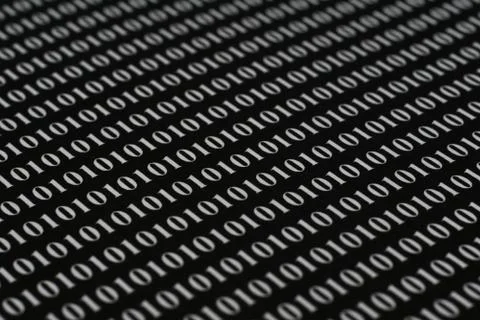 Binary code 库存插图