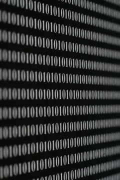 Binary code 库存插图