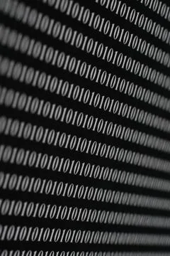 Binary code 库存插图