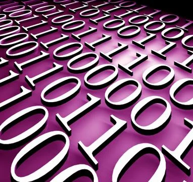 Binary code Stock Illustration