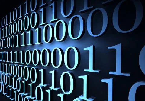 Binary code Illustrazione stock