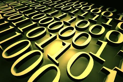 Binary code Stock Illustration