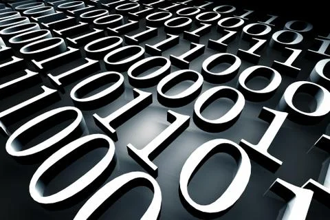 Binary code Illustrazione stock