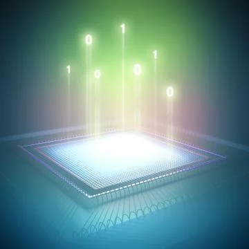 Binary Code Illustrazione stock