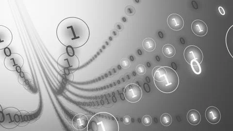 Binary Code Illustrazione stock