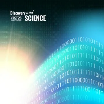 Binary code. Stock Illustration