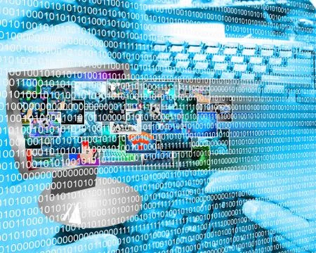 Binary code Stockillustratie