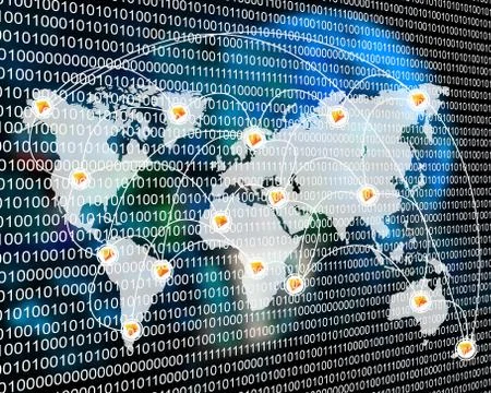 Binary code Stock Illustration