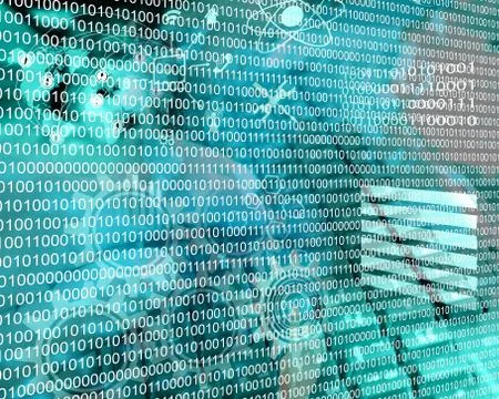 Binary code Stock Illustration