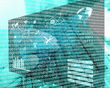 Binary code Stockillustratie