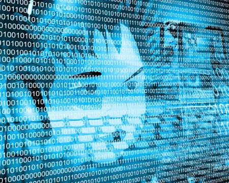 Binary code Stockillustratie