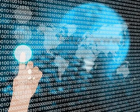 Binary code Illustrazione stock