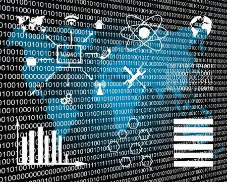 Binary code 스톡 일러스트