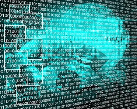 Binary code Stockillustratie