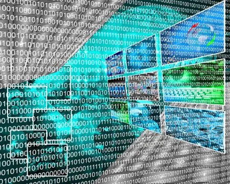 Binary code Stock Illustration